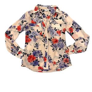 Candie’s light Pink floral button down